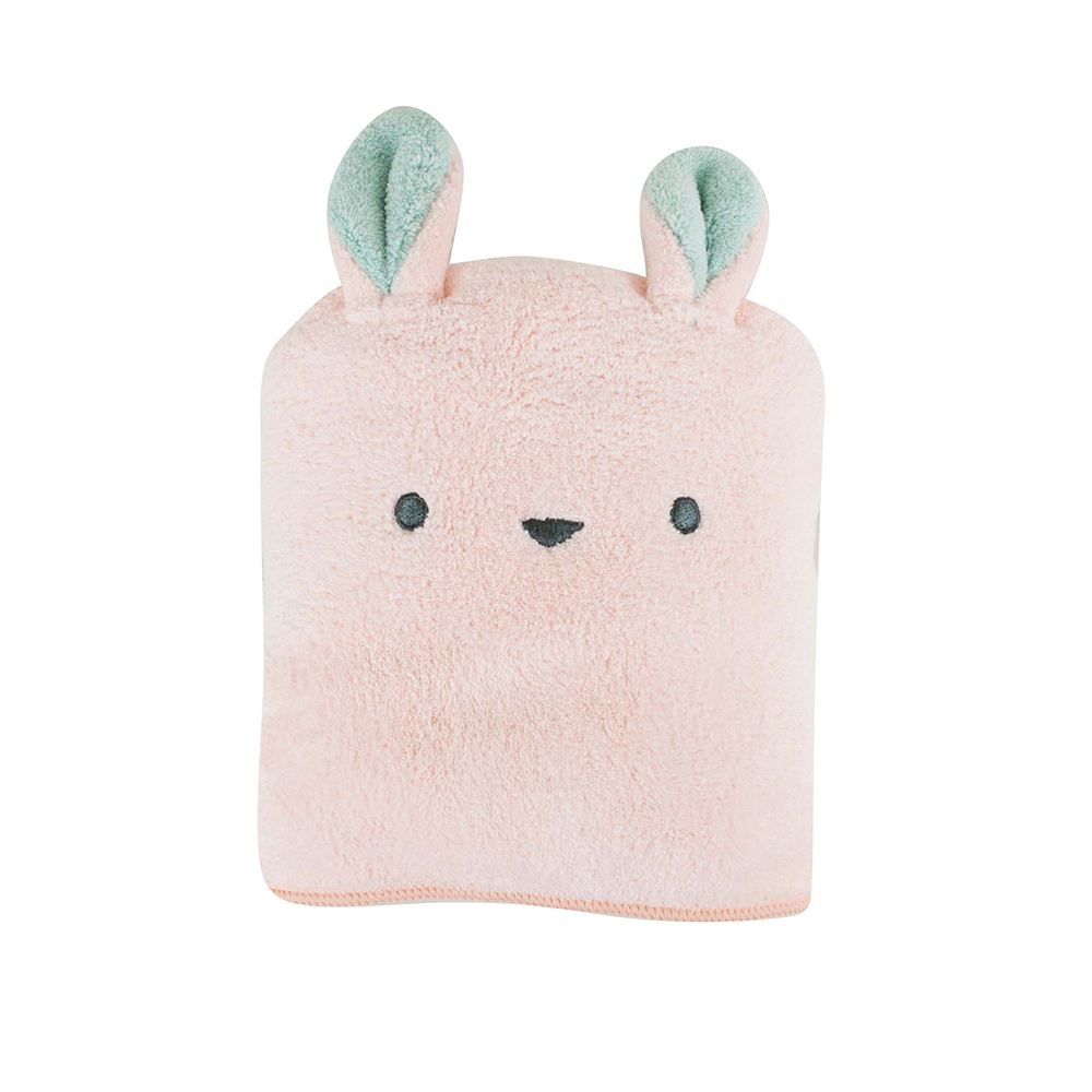 CB Japan 動物造型超細纖維浴巾 小白兔粉